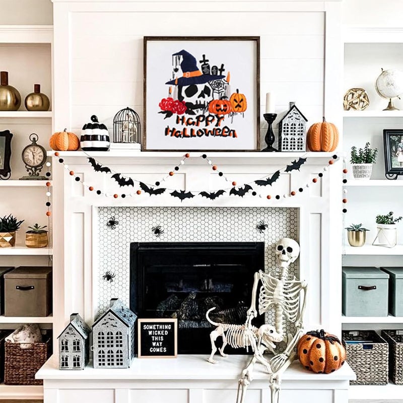 COCOMOX Halloween Embroidery kit for Beginners, 3 Set Gothic Cross Stitch Kits Pumpkin Pattern Needlepoint Craft Kit for Adults, DIY Gift - Image 3
